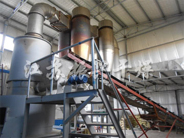 腐植酸肥料閃蒸幹燥機工程