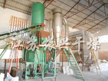 大豆膳（shàn）食纖維閃蒸幹燥設備生產線